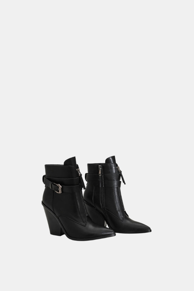 Pointed Toe Cowboy Ankle Boots