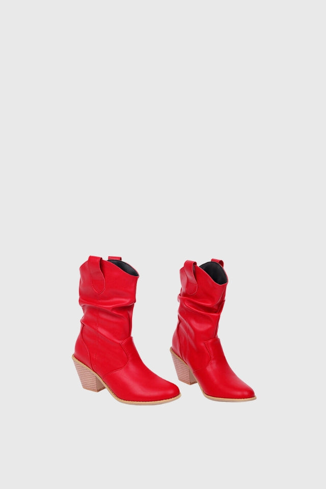 Autumn Sexy Cowboy Ankle Boots