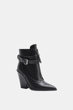 Pointed Toe Cowboy Ankle Boots