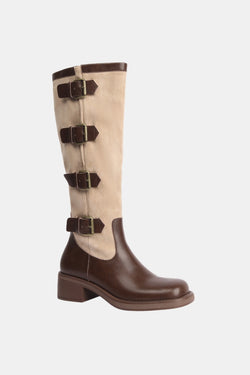 Genuine Leather Knee-High Boots