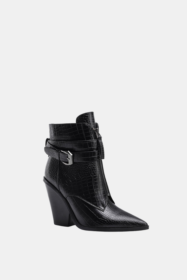 Pointed Toe Cowboy Ankle Boots