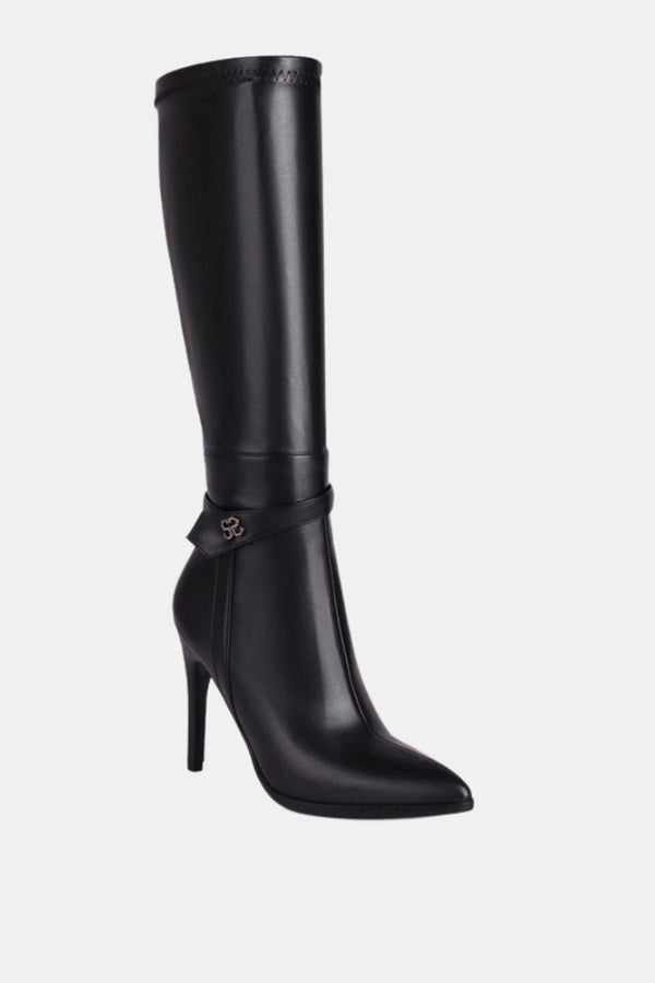 Pointed Toe Stiletto Knee High Boots