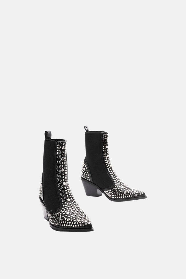 Rivet Nail Ankle Boots