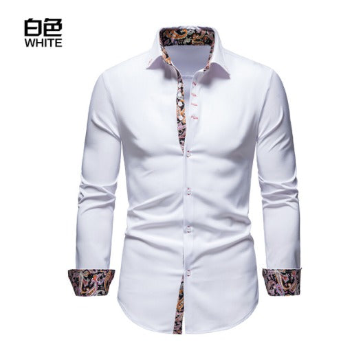 CAMICIA SLIM DECORATA