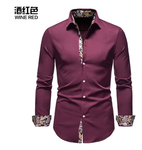 CAMICIA SLIM DECORATA