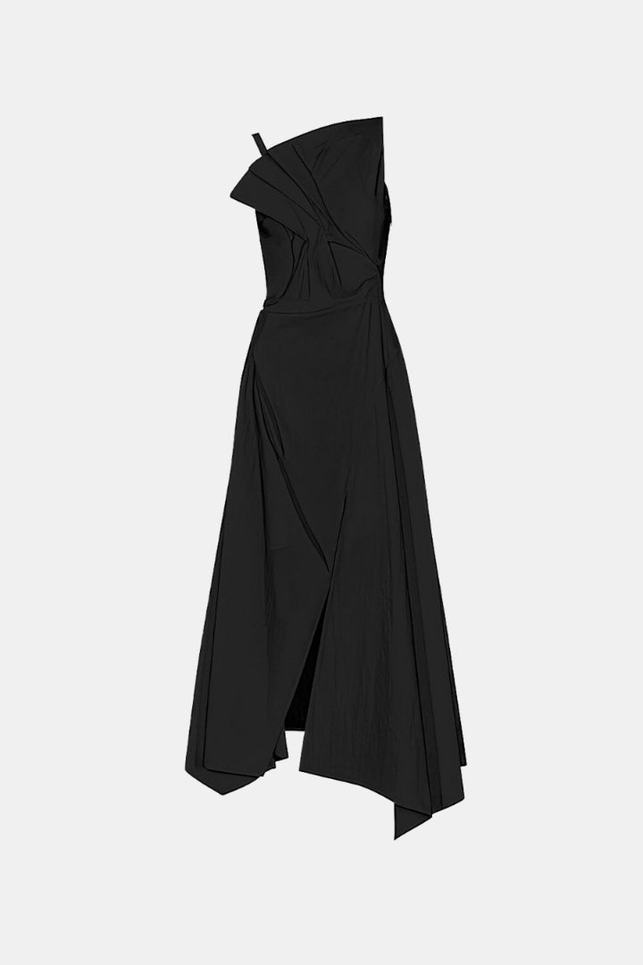 IRREGULAR MIDI DRESS