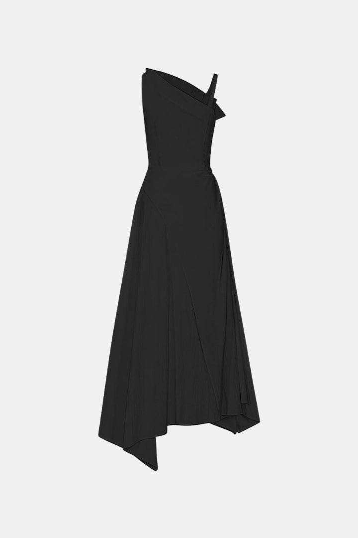 IRREGULAR MIDI DRESS