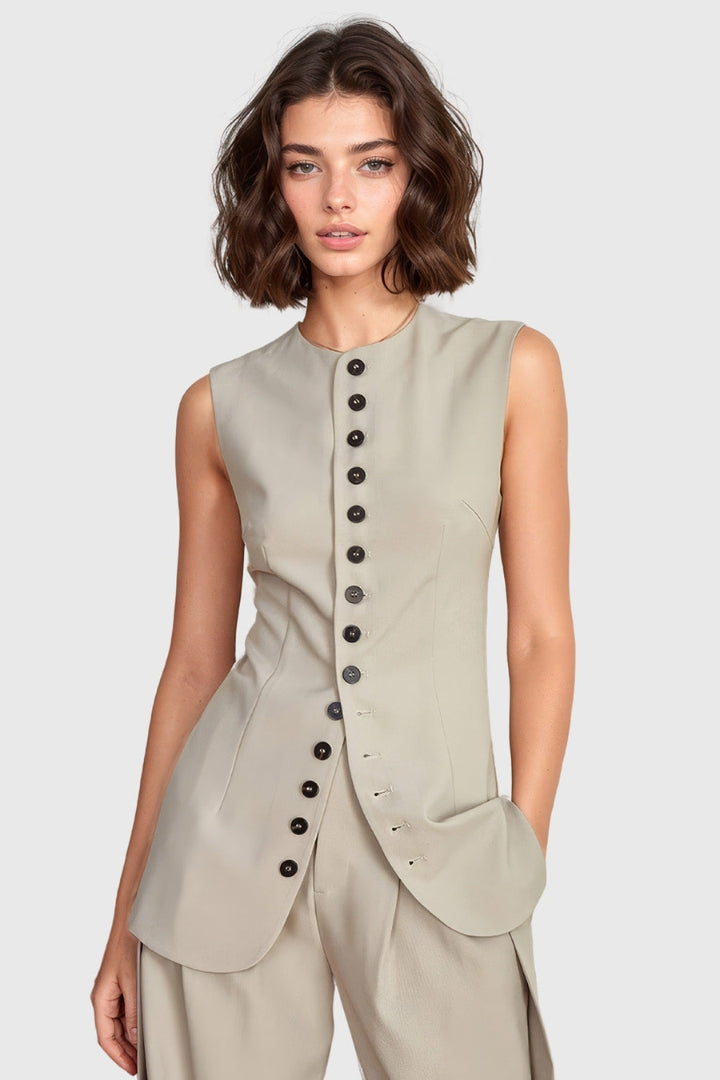 BUTTONED VEST